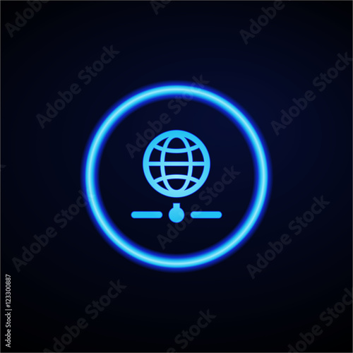 Glowing App Button - Dark