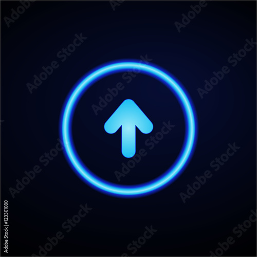 Glowing App Button - Dark