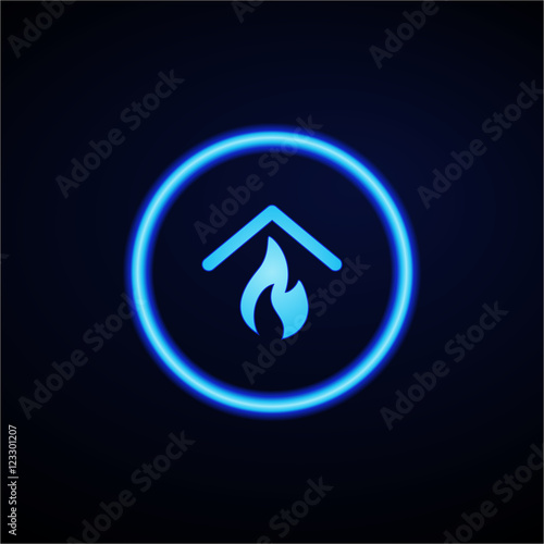 Glowing App Button - Dark