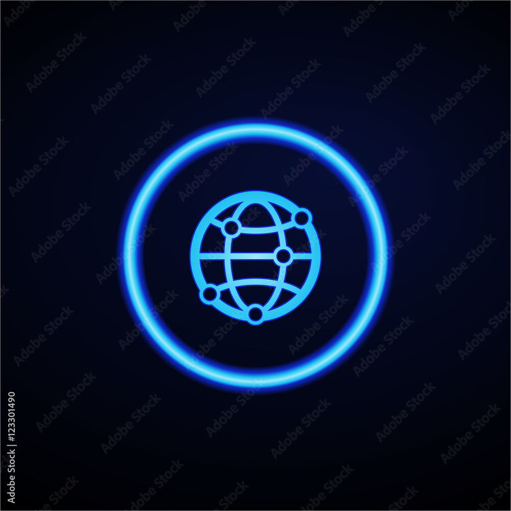 Glowing App Button - Dark Glowing App Button - Dark