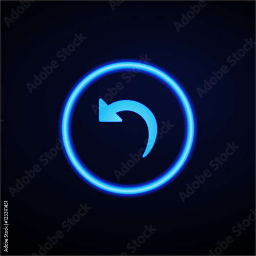 Glowing App Button - Dark
