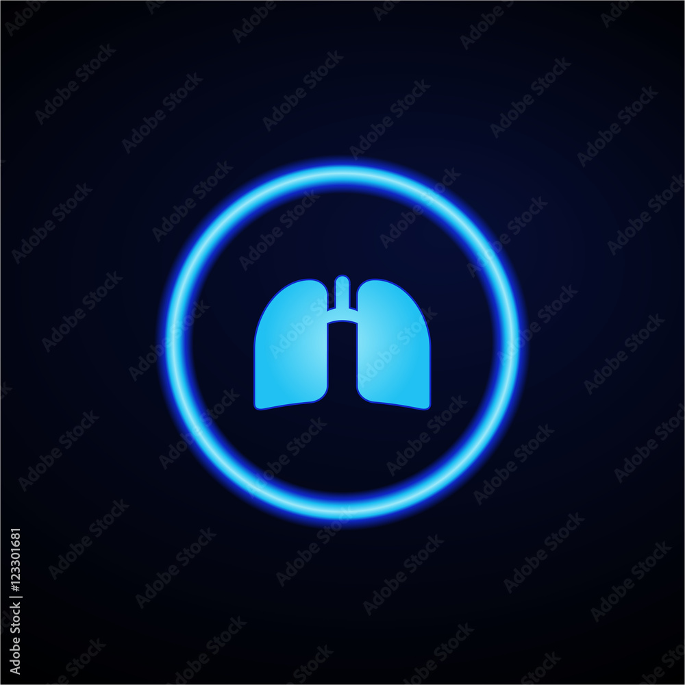 Glowing App Button - Dark Glowing App Button - Dark