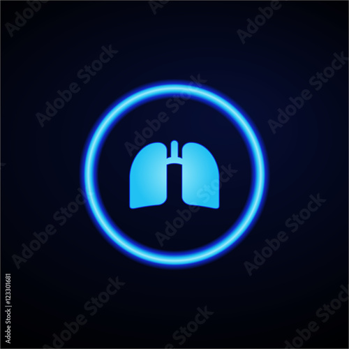 Glowing App Button - Dark