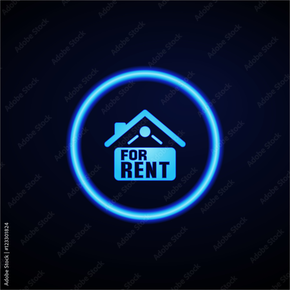 Glowing App Button - Dark