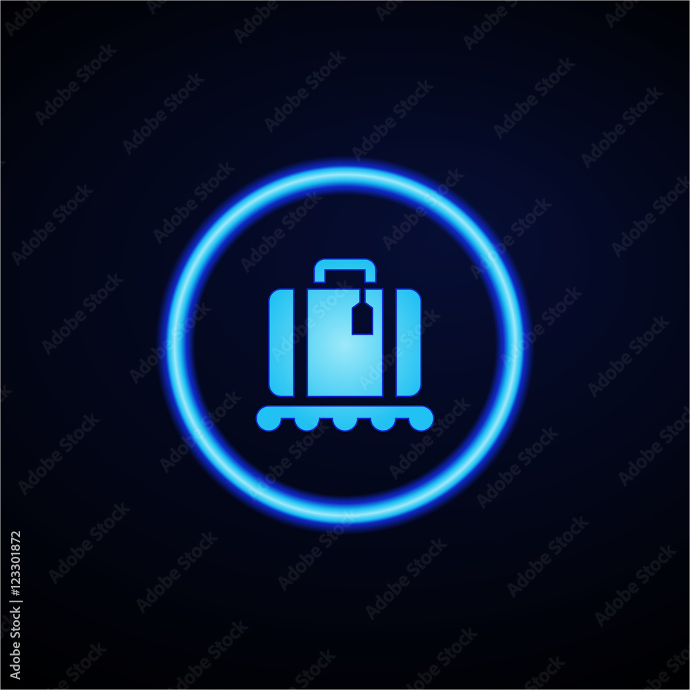 Glowing App Button - Dark Glowing App Button - Dark