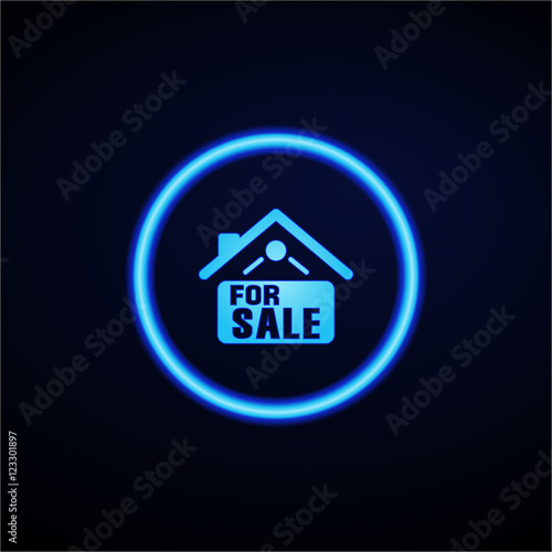 Glowing App Button - Dark