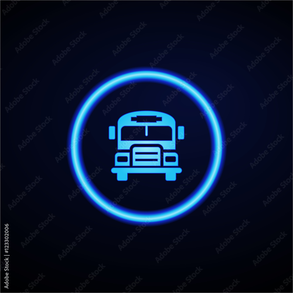 Glowing App Button - Dark