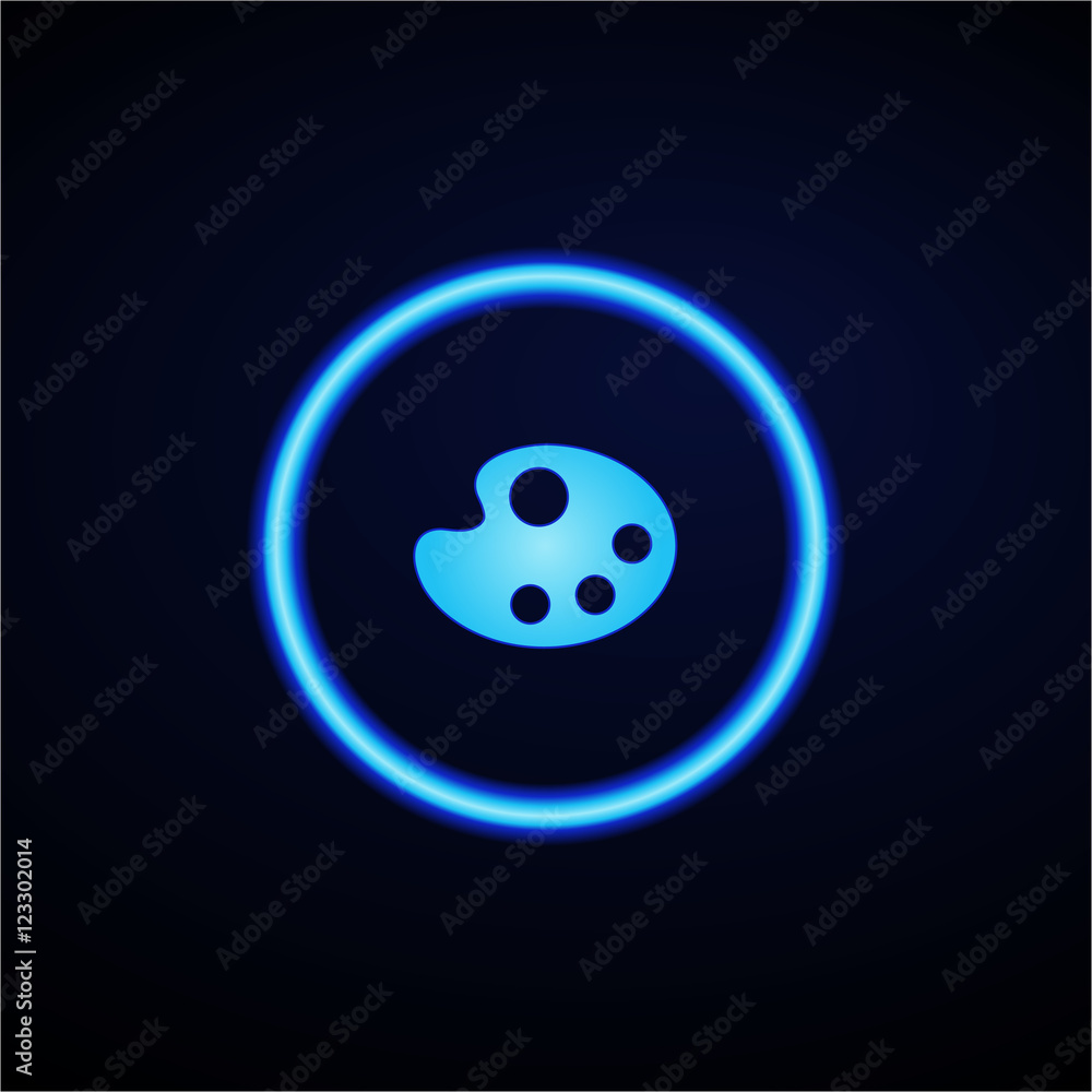 Glowing App Button - Dark Glowing App Button - Dark