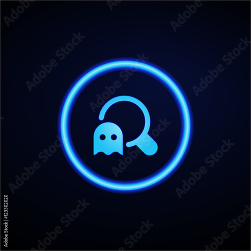 Glowing App Button - Dark