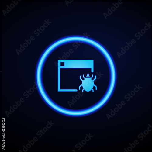 Glowing App Button - Dark