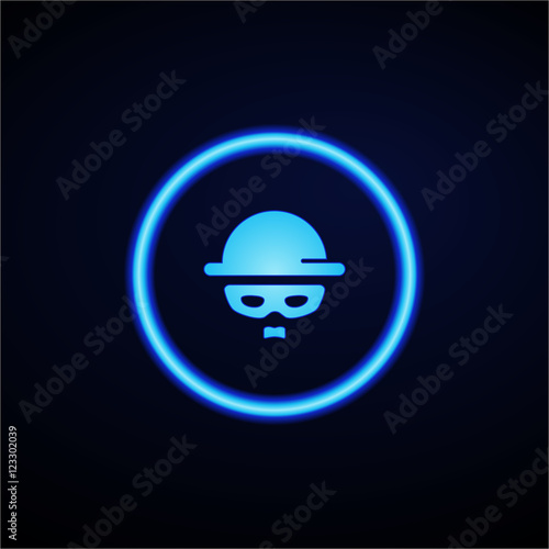 Glowing App Button - Dark