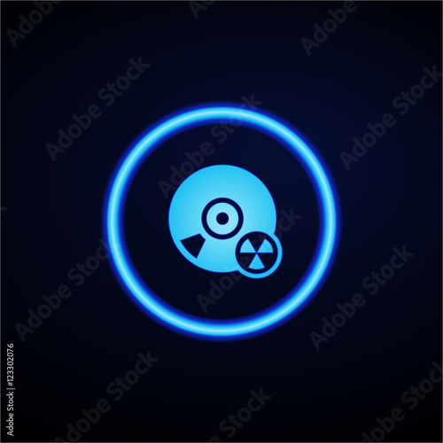 Glowing App Button - Dark