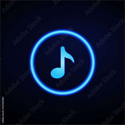 Glowing App Button - Dark