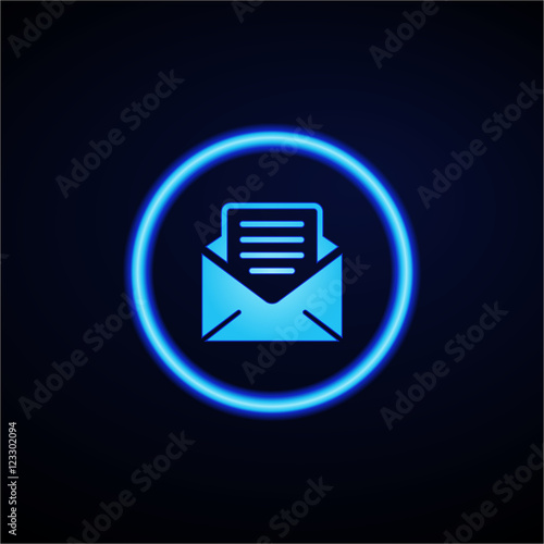 Glowing App Button - Dark