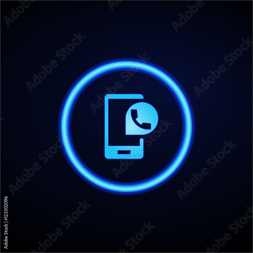 Glowing App Button - Dark