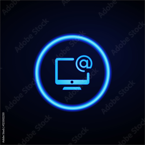 Glowing App Button - Dark