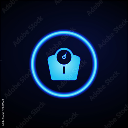 Glowing App Button - Dark