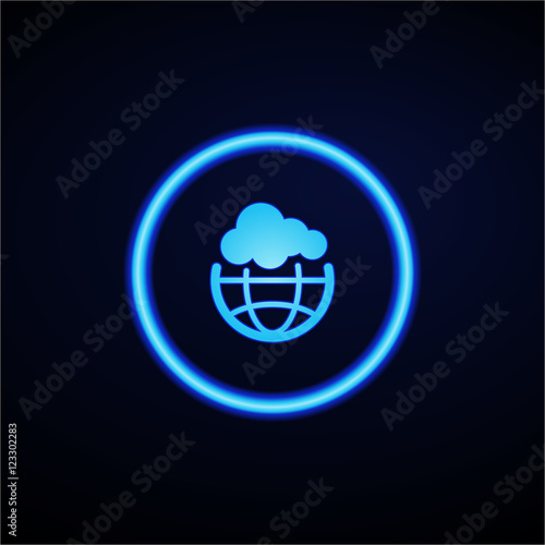 Glowing App Button - Dark