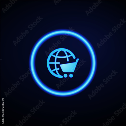 Glowing App Button - Dark