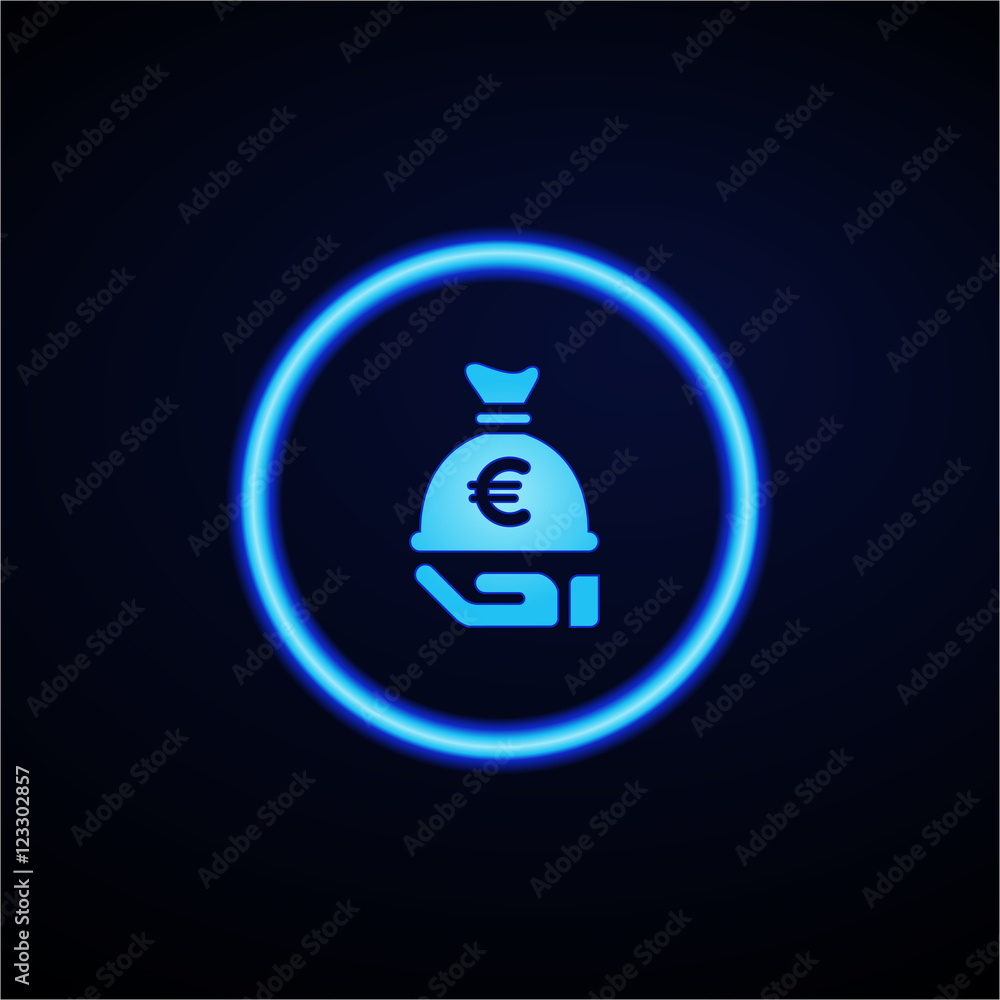 Glowing App Button - Dark Glowing App Button - Dark