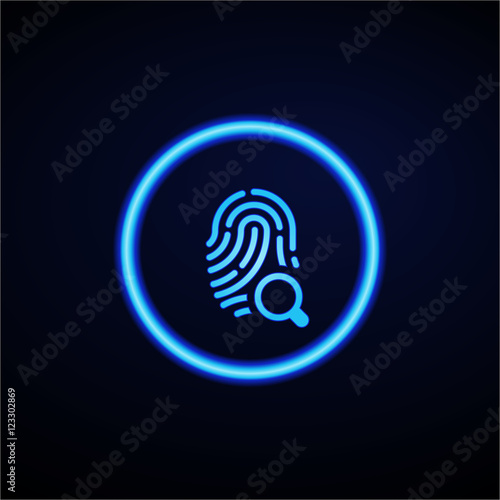 Glowing App Button - Dark