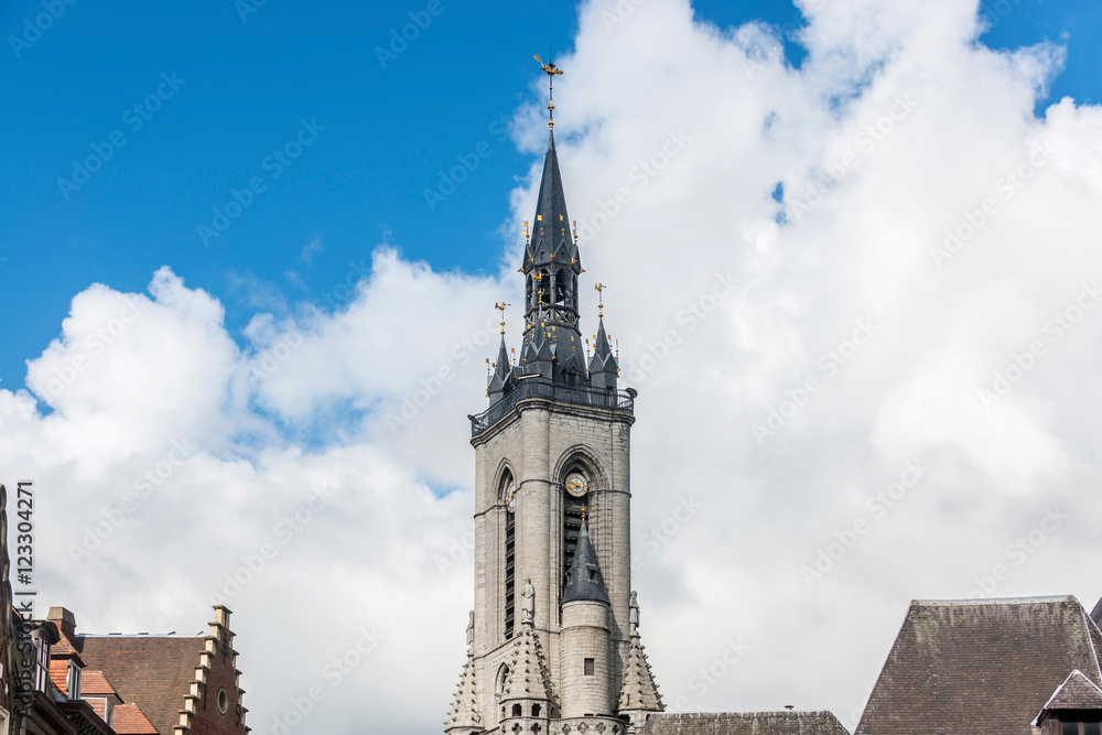 The belfry (French: beffroi) of Tournai, Belgium The belfry (French: beffroi) of Tournai, Belgium