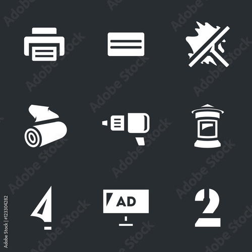 Vector Set of Advertising production.