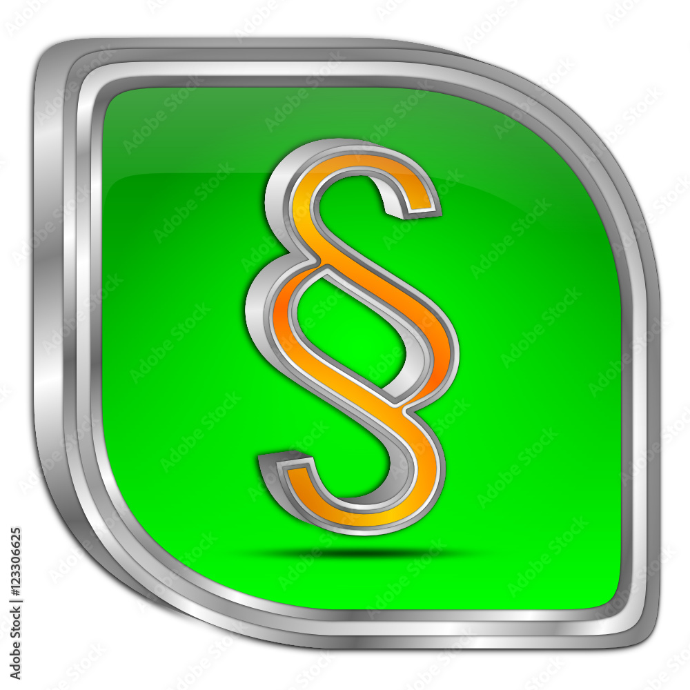 Law paragraph button - 3D illustration Law paragraph button - 3D illustration