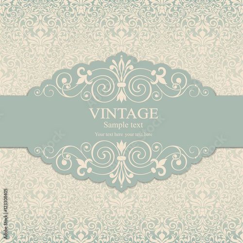 Invitation card Baroque