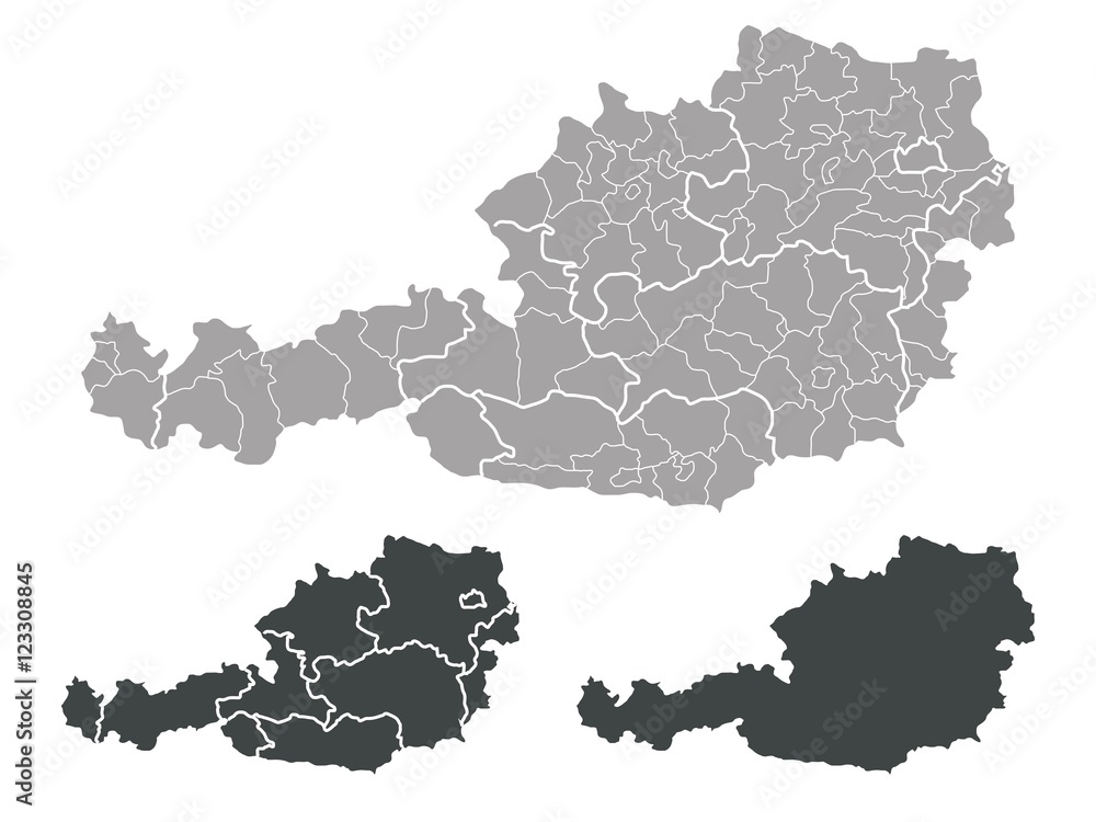 Fototapeta premium Map of Austria