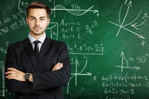 Portrait of young teacher o...