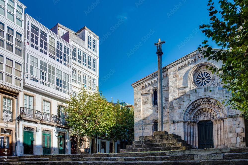Santa Maria del campo in A Coruna, Galicia, Spain