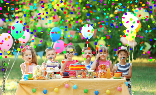 Children celebrating birthd...