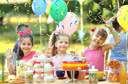 Children celebrating birthd...