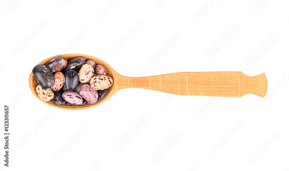 Kidney beans in spoon Kidney beans in spoon