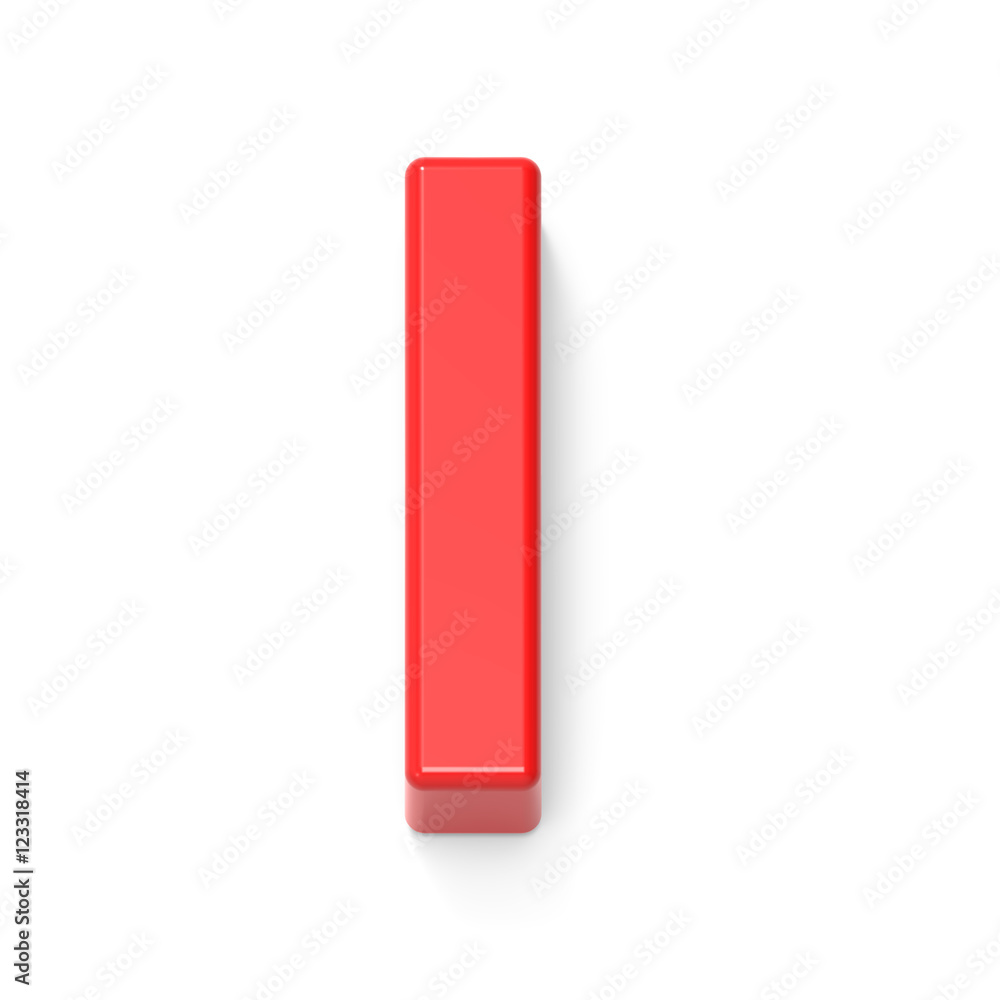 light red letter I light red letter I