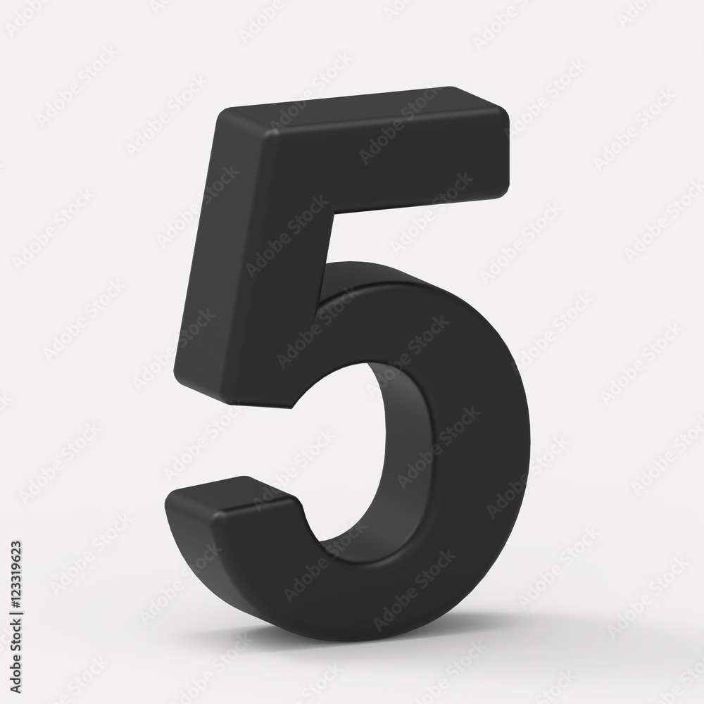 left black number 5 left black number 5