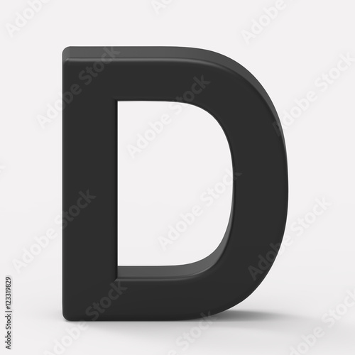 black letter D