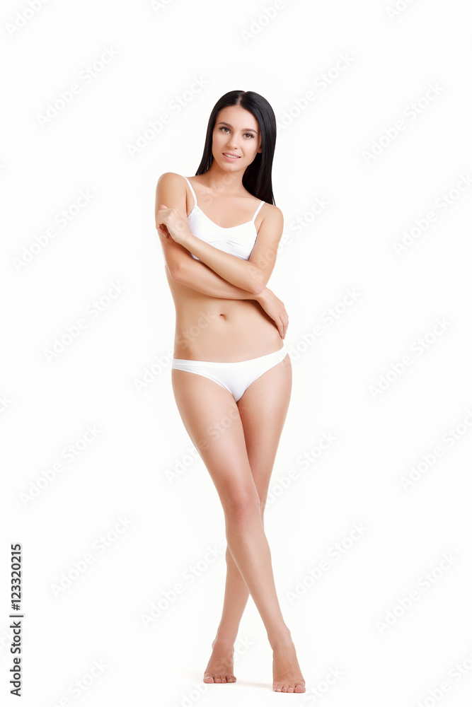 Beautiful slim woman in lingerie Beautiful slim woman in lingerie