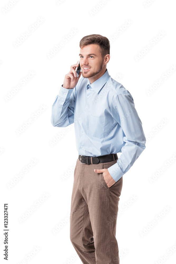  businessman talking on the phone