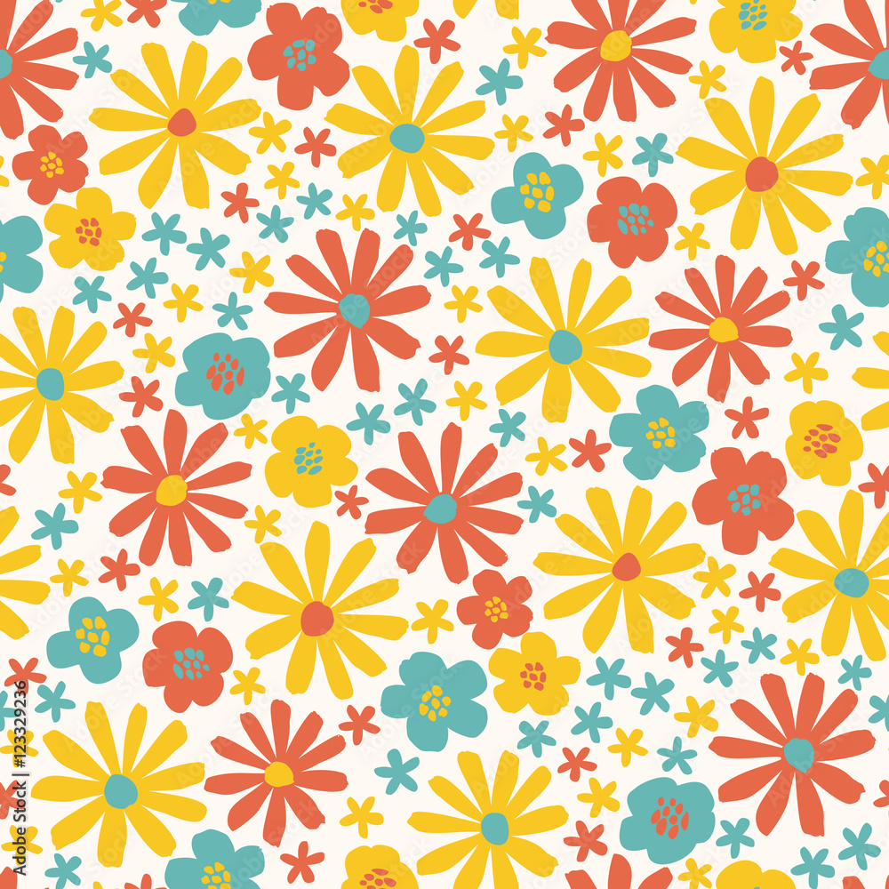 Colorful flowers pattern Colorful flowers pattern