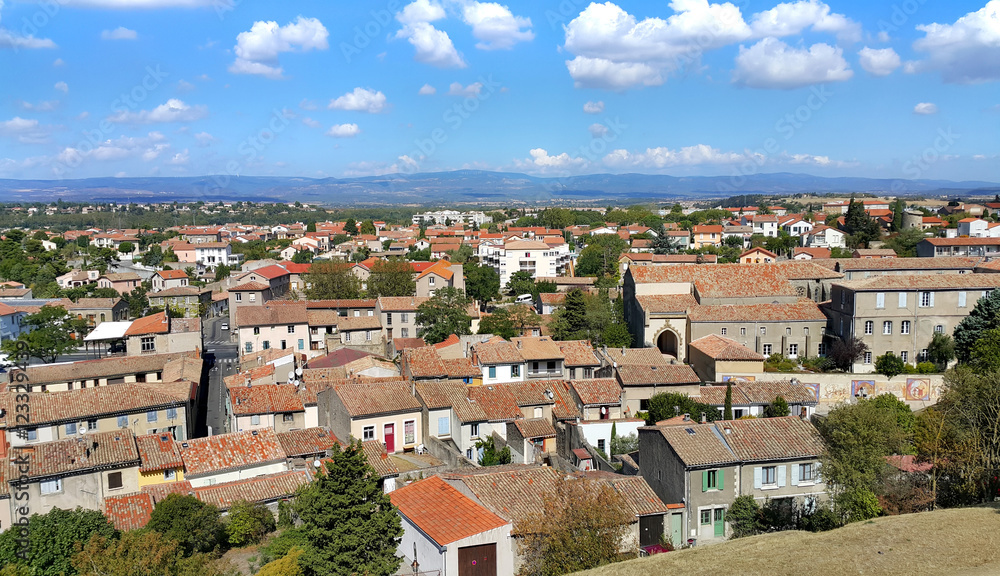 Panorama of Carcassonne, France