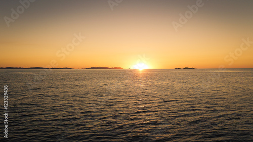 Sonnenuntergang in den Whitsunday Islands  Australien