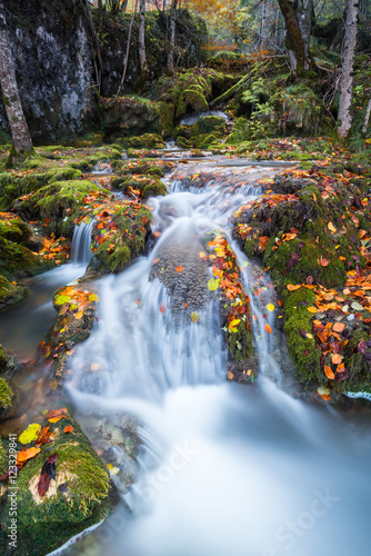 Fototapeta Naklejka Na Ścianę i Meble -  Waterfalls at Entzia mountain range (Spain)