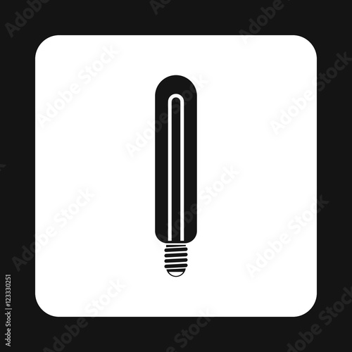 Energy efficient sodium lamp icon in simple style on a white background