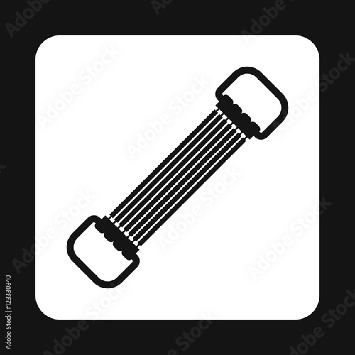 Sports stretchable belt icon in simple style on a white background