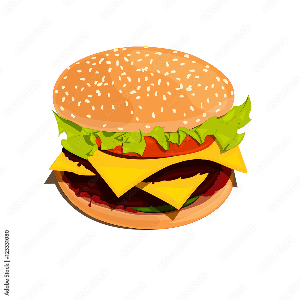 Bigburger vector illustration