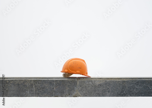 single Hardhat on beam photo