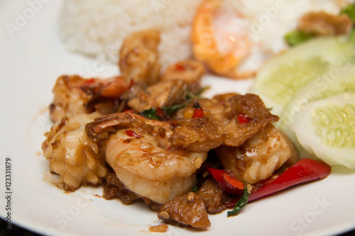  Thai spicy seafood style with rice