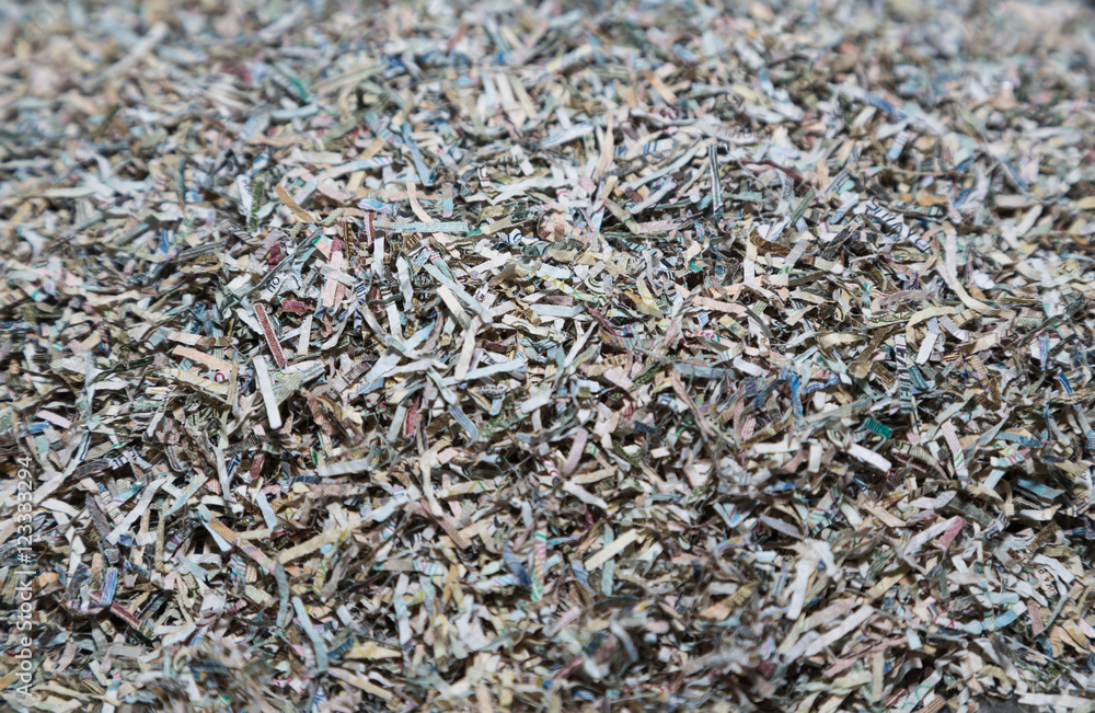 The destruction of worn banknotes of the Bank of Russia